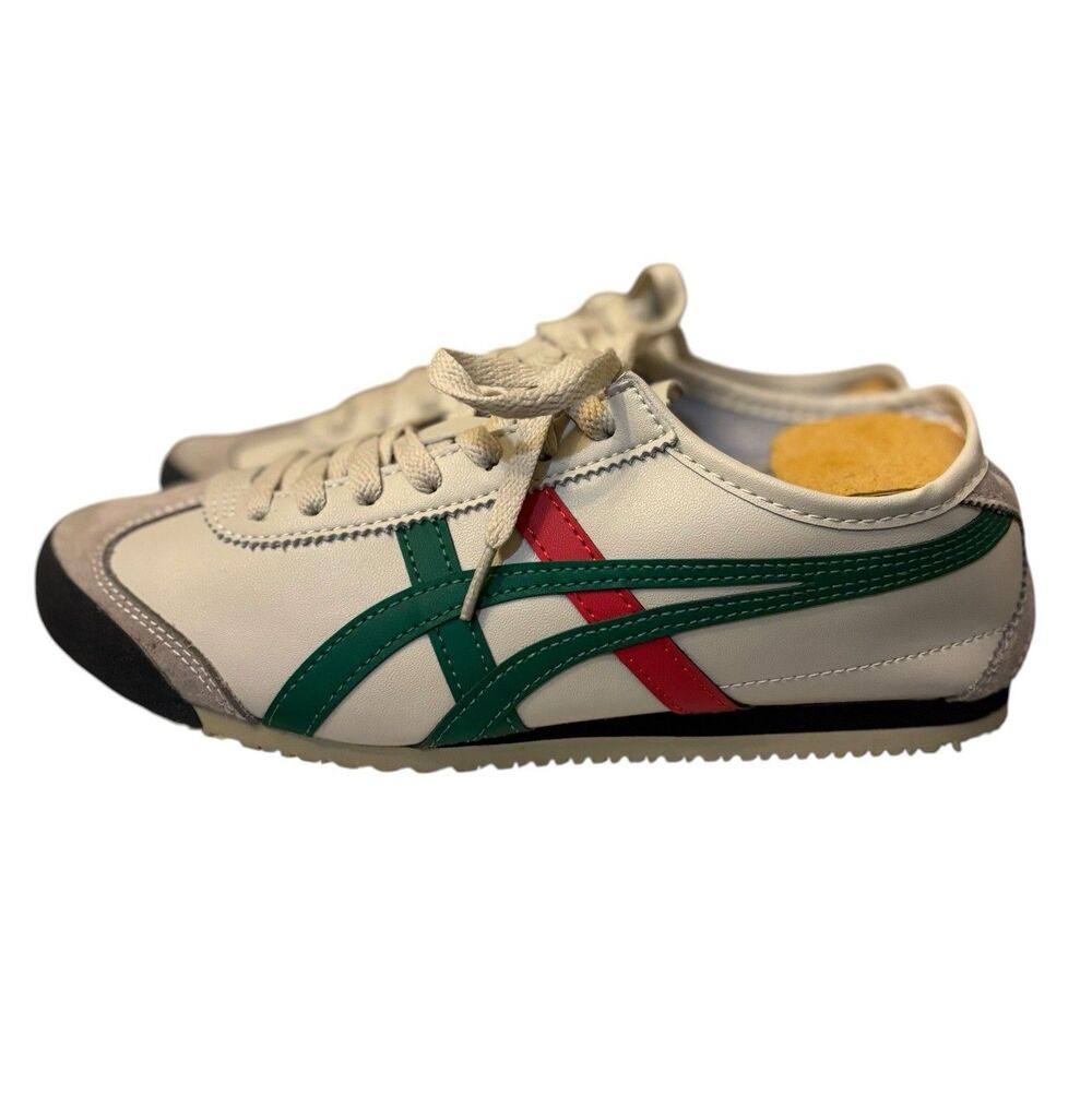 Onitsuka Tiger Mexico 66 White Green Red Lowtop Sneakers Men’s 8 Women’s 9.5